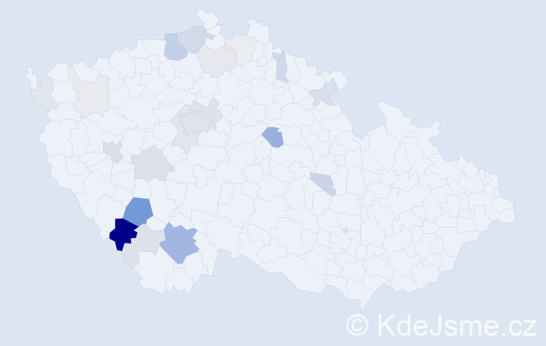 Příjmení: 'Kutheilová', počet výskytů 81 v celé ČR