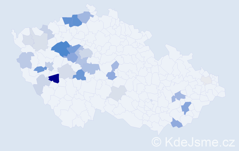 Příjmení: 'Kolská', počet výskytů 86 v celé ČR