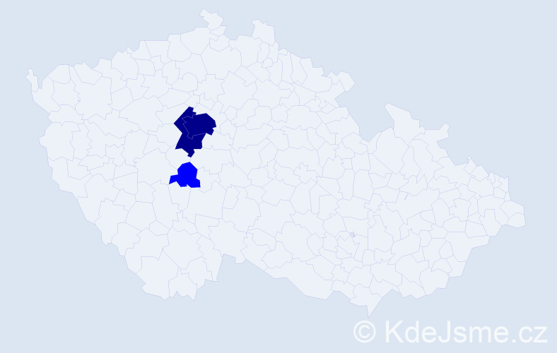 Příjmení: 'Arslanian', počet výskytů 5 v celé ČR