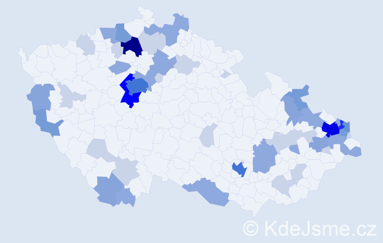 Příjmení: 'Minárik', počet výskytů 142 v celé ČR