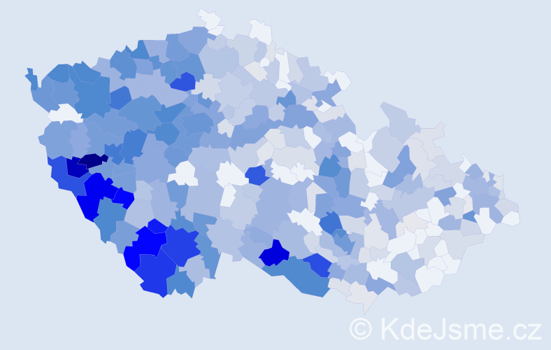 Příjmení: 'Bauer', počet výskytů 2274 v celé ČR