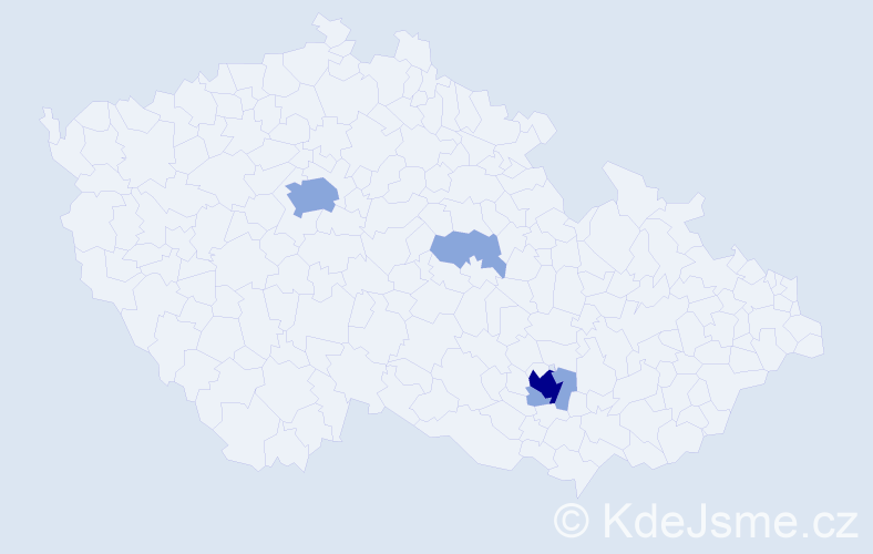 Příjmení: 'Mattušová', počet výskytů 15 v celé ČR