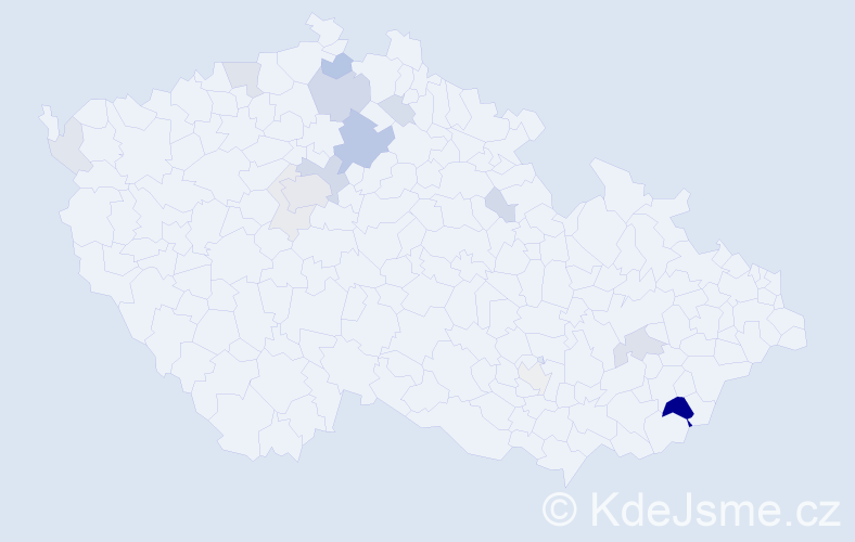 Příjmení: 'Goldbach', počet výskytů 44 v celé ČR