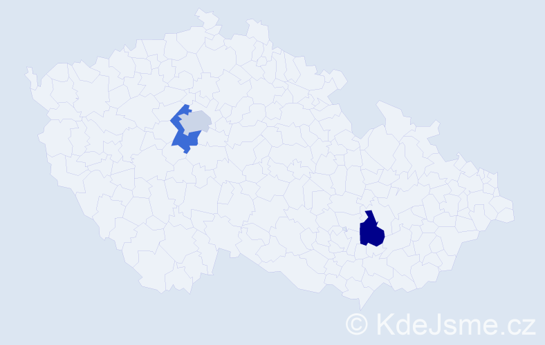 Příjmení: 'Terentev', počet výskytů 3 v celé ČR