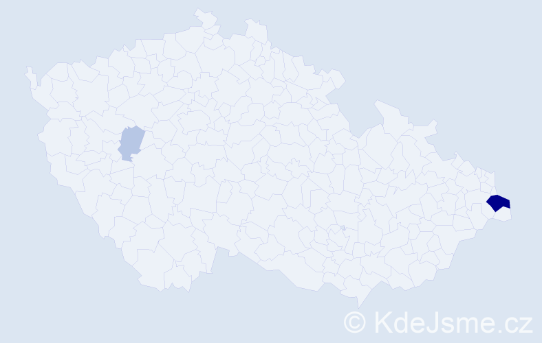 Příjmení: 'Karczmarzyk', počet výskytů 11 v celé ČR