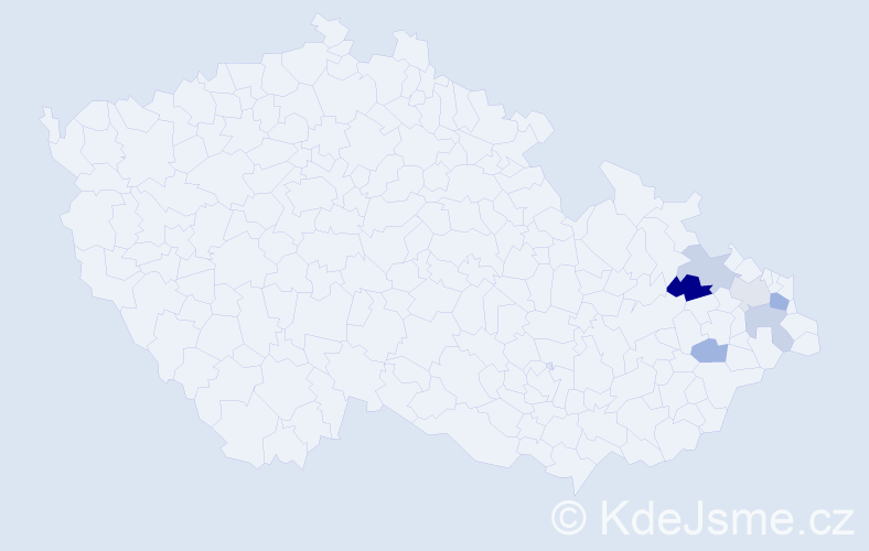 Příjmení: 'Pattermann', počet výskytů 8 v celé ČR