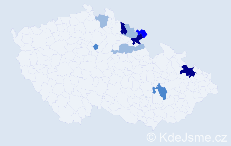 Příjmení: 'Sprinz', počet výskytů 23 v celé ČR