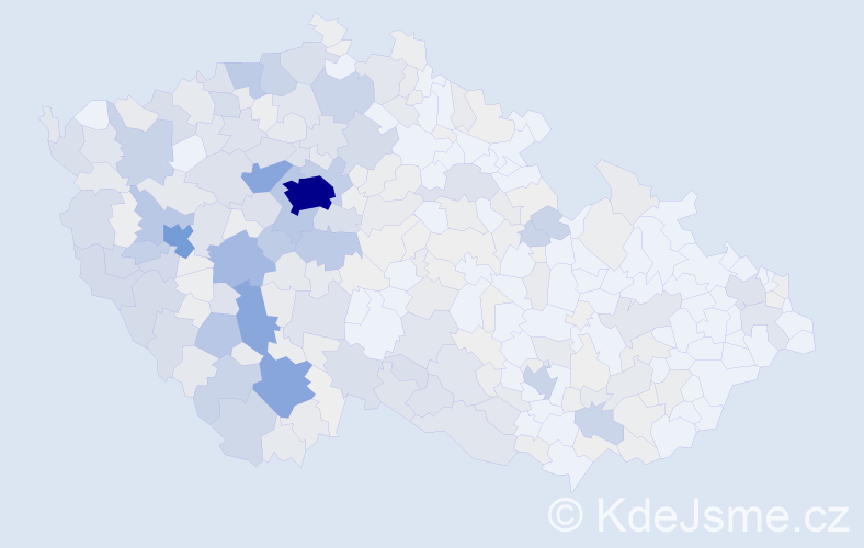 Příjmení: 'Mařík', počet výskytů 1613 v celé ČR