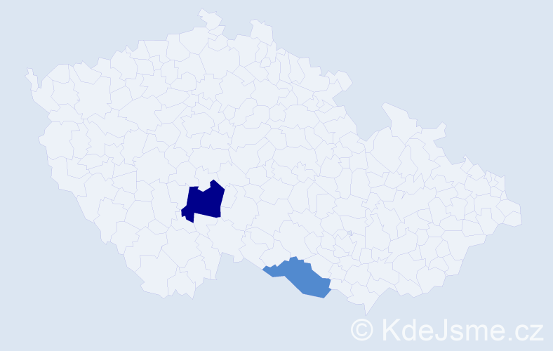 Příjmení: 'Tomleinová', počet výskytů 3 v celé ČR