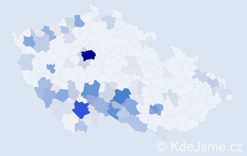 Příjmení: 'Chalupská', počet výskytů 309 v celé ČR