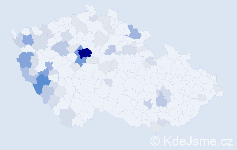Příjmení: 'Turner', počet výskytů 176 v celé ČR