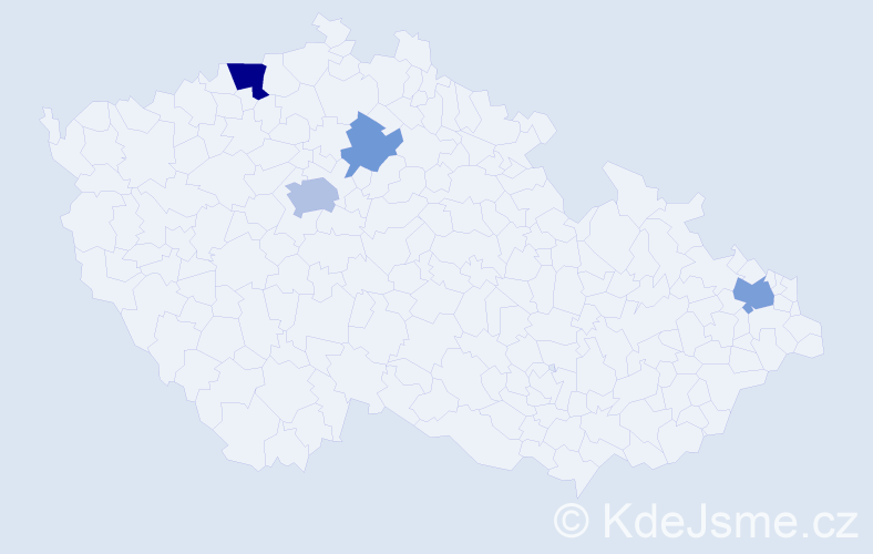 Příjmení: 'Kronbergová', počet výskytů 18 v celé ČR