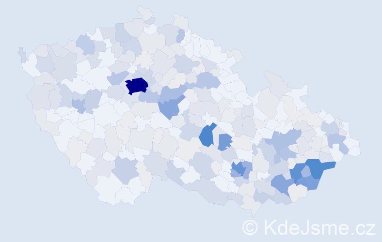 Příjmení: 'Zichová', počet výskytů 989 v celé ČR