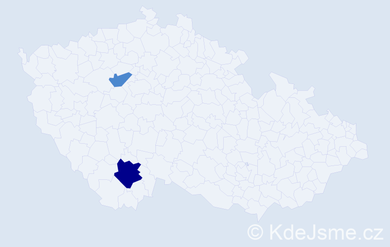 Příjmení: 'Liechti', počet výskytů 4 v celé ČR