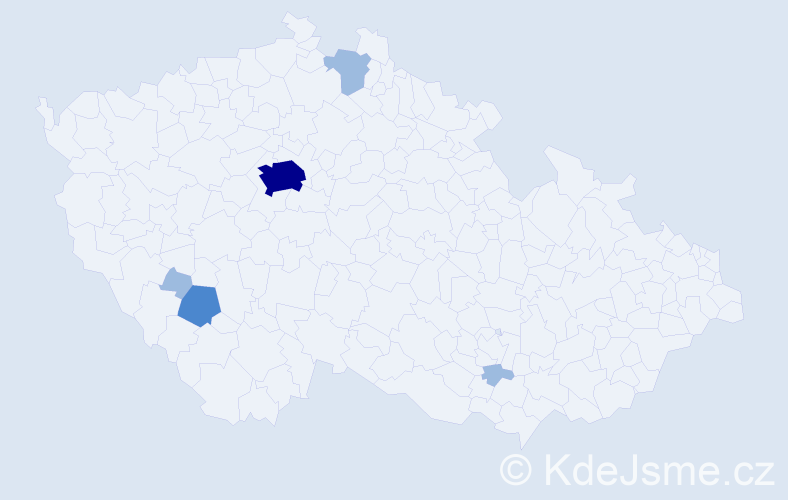 Příjmení: 'Diachenko', počet výskytů 9 v celé ČR
