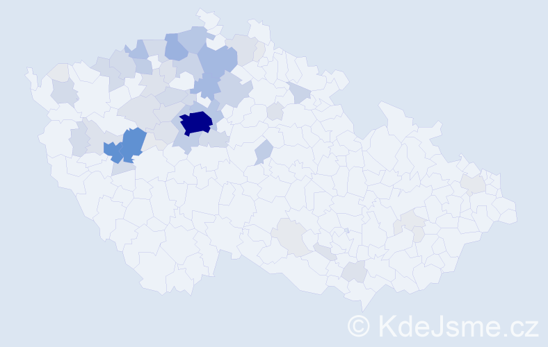 Příjmení: 'Perlíková', počet výskytů 219 v celé ČR