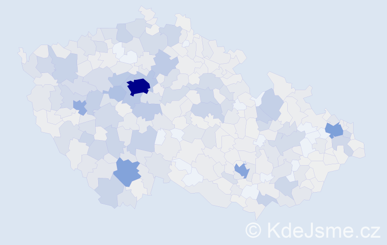 Příjmení: 'Sládková', počet výskytů 2950 v celé ČR