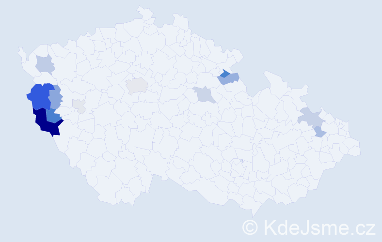 Příjmení: 'Timurová', počet výskytů 35 v celé ČR