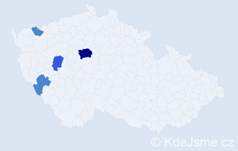 Příjmení: 'Rondevaldová', počet výskytů 12 v celé ČR