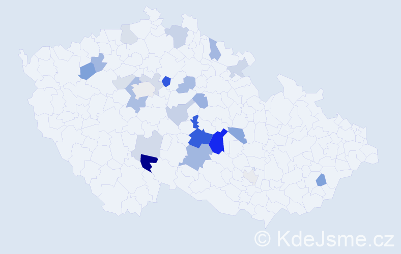 Příjmení: 'Kuttelwascher', počet výskytů 46 v celé ČR