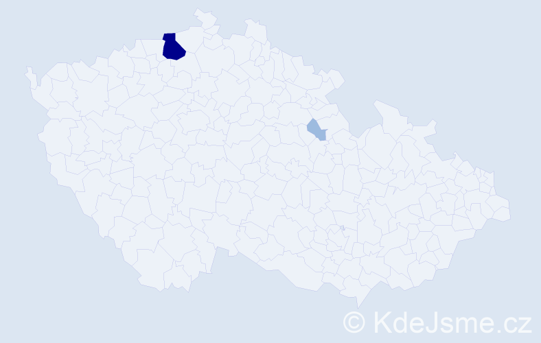 Příjmení: 'Damaschke', počet výskytů 5 v celé ČR