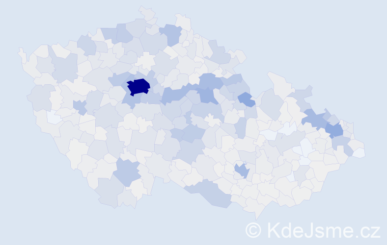Příjmení: 'Moravec', počet výskytů 5903 v celé ČR