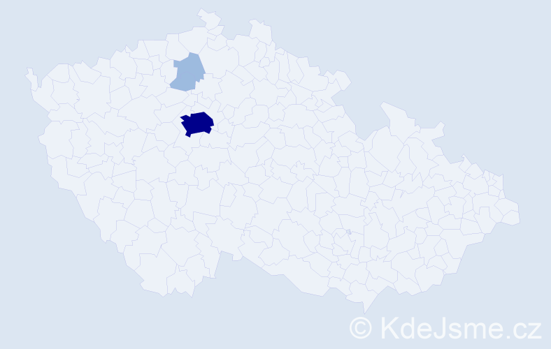 Příjmení: 'Gaperová', počet výskytů 6 v celé ČR