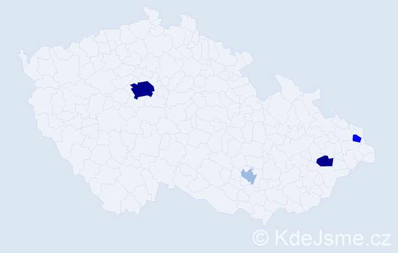 Příjmení: 'Reisskup', počet výskytů 12 v celé ČR