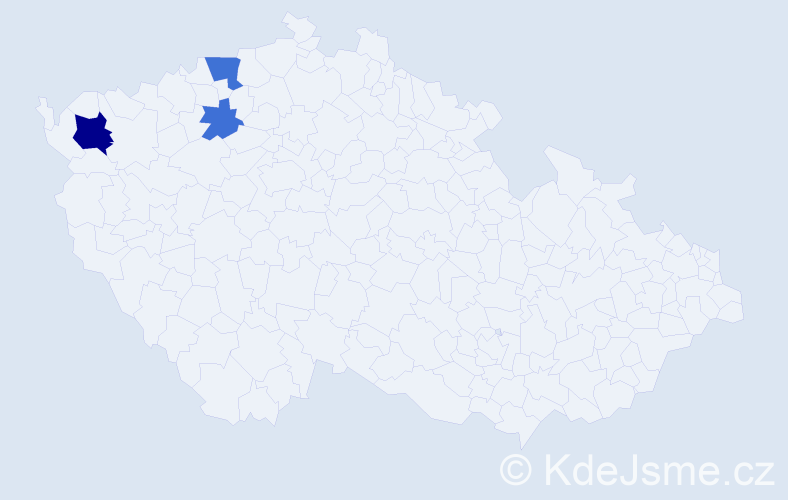 Příjmení: 'Džubanová', počet výskytů 6 v celé ČR