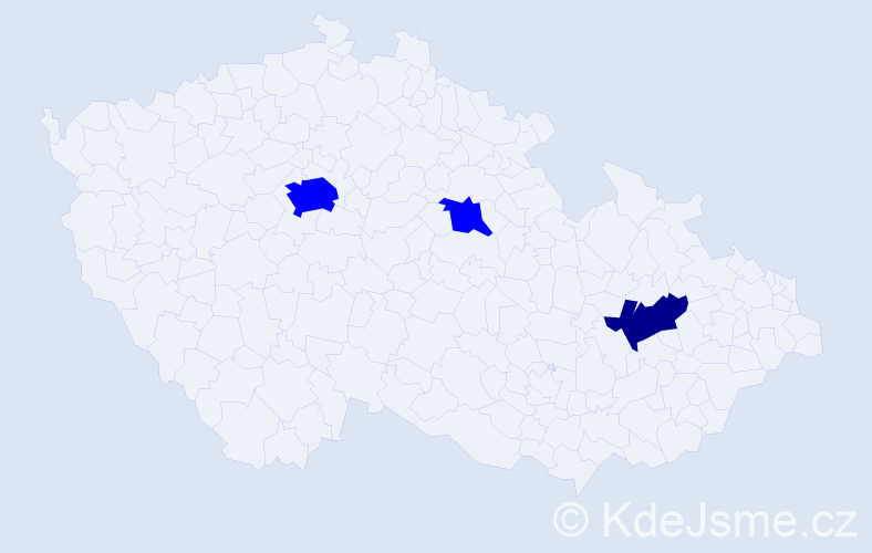 Příjmení: 'Isakov', počet výskytů 4 v celé ČR