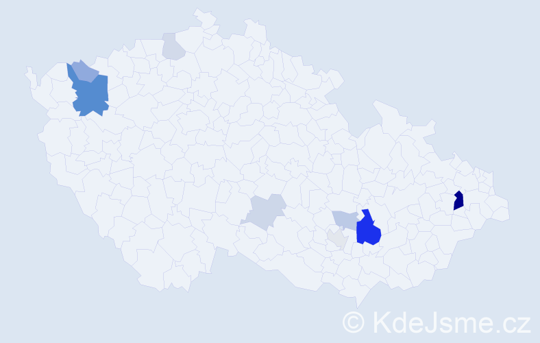 Příjmení: 'Heimerlová', počet výskytů 24 v celé ČR