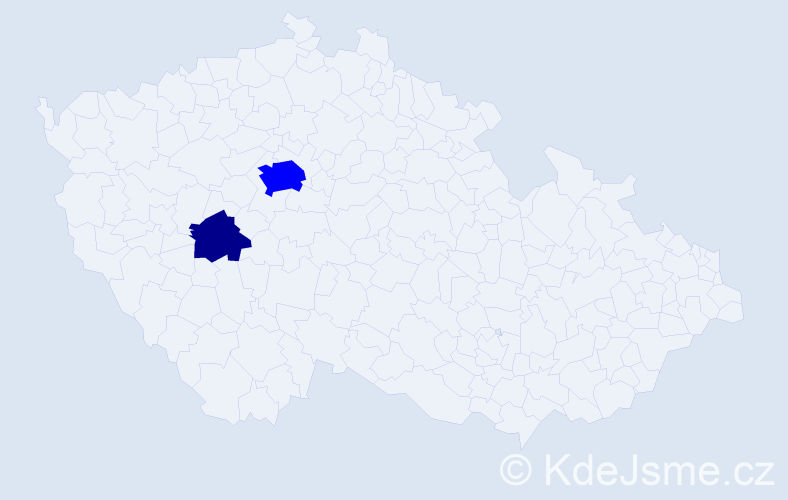 Příjmení: 'Biswas', počet výskytů 3 v celé ČR