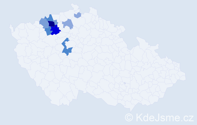 Příjmení: 'Kotěborská', počet výskytů 28 v celé ČR