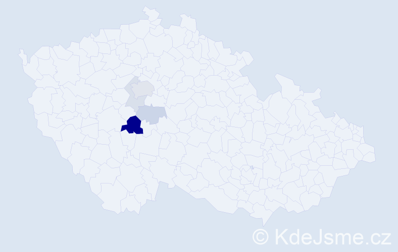 Příjmení: 'Chyle', počet výskytů 12 v celé ČR