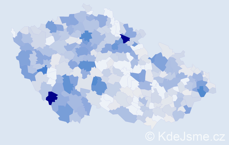 Příjmení: 'Žižka', počet výskytů 2028 v celé ČR