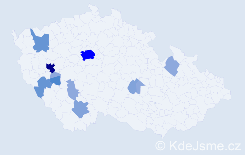 Příjmení: 'Apolínová', počet výskytů 32 v celé ČR