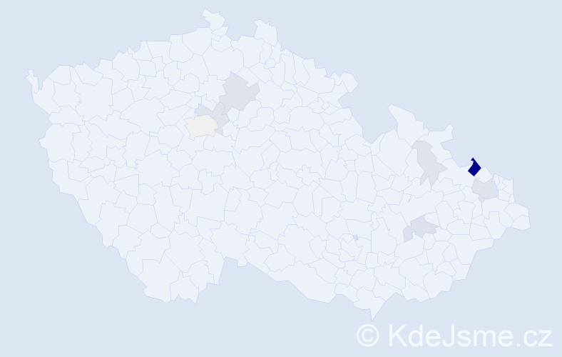 Příjmení: 'Krautwurstová', počet výskytů 27 v celé ČR