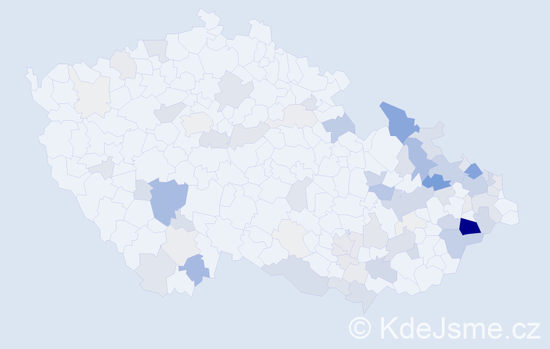 Příjmení: 'Barabáš', počet výskytů 281 v celé ČR
