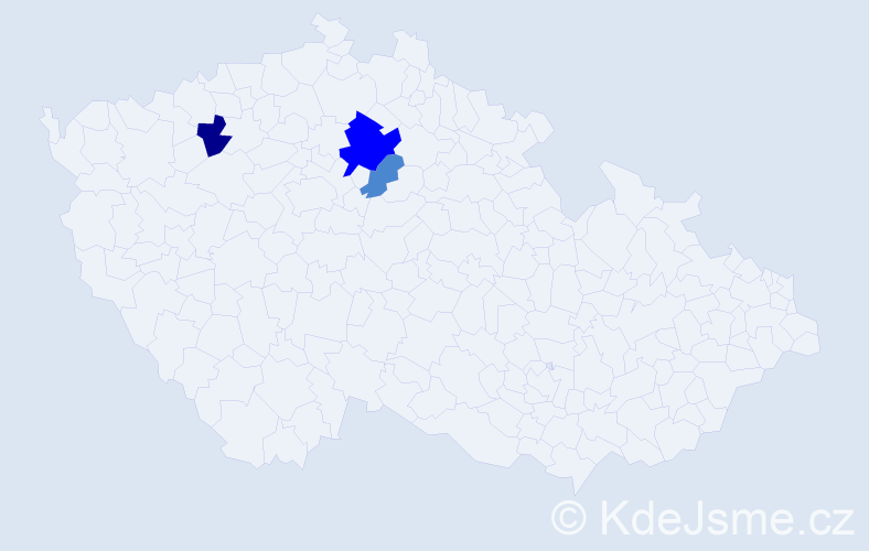 Příjmení: 'Pabinová', počet výskytů 6 v celé ČR