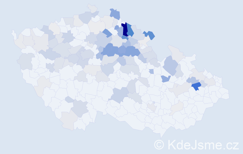 Příjmení: 'Hamáčková', počet výskytů 375 v celé ČR