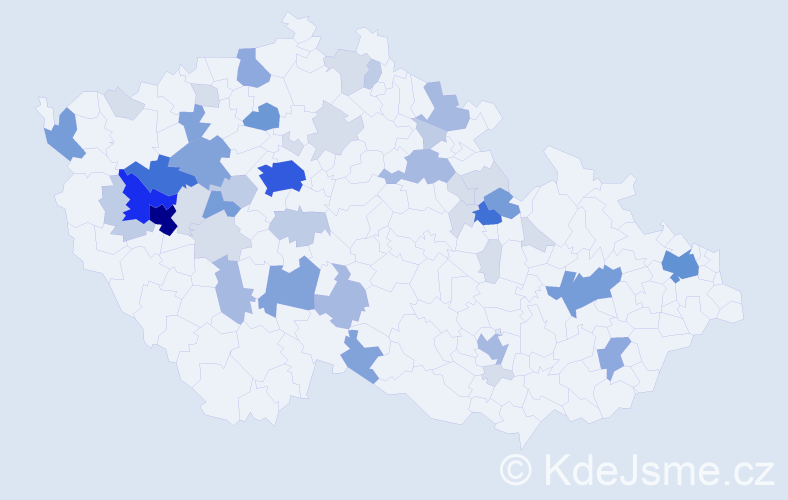 Příjmení: 'Folk', počet výskytů 175 v celé ČR