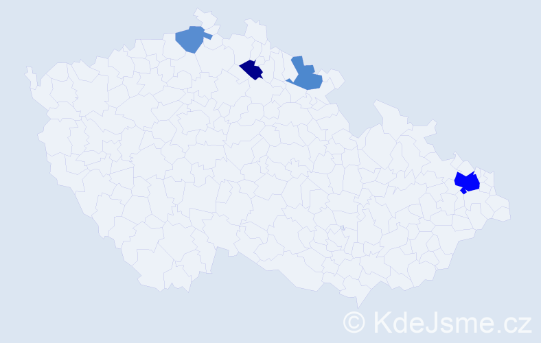 Příjmení: 'Kunath', počet výskytů 8 v celé ČR
