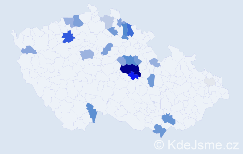 Příjmení: 'Alinčová', počet výskytů 90 v celé ČR