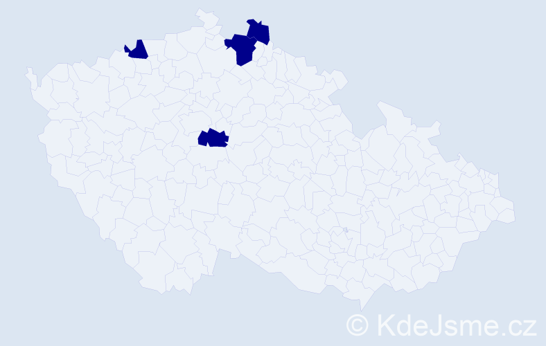 Příjmení: 'Marmange', počet výskytů 4 v celé ČR