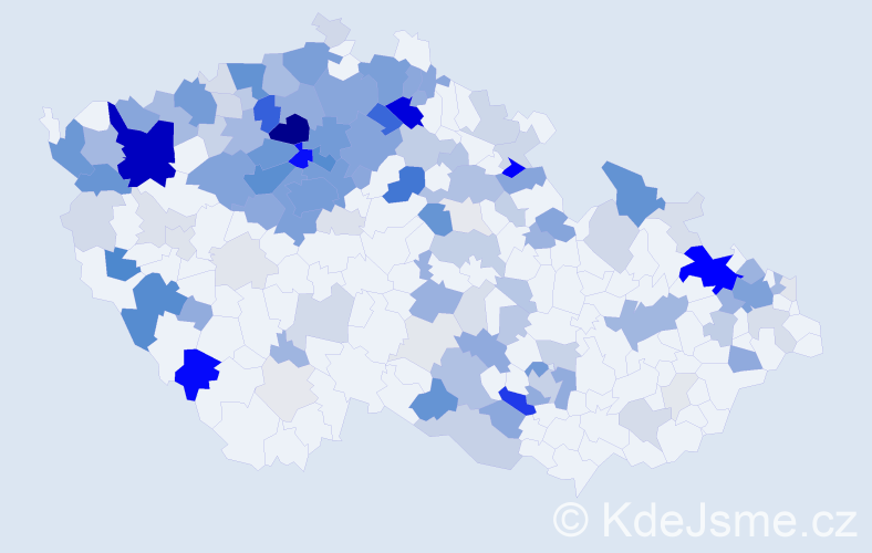 Příjmení: 'Fričová', počet výskytů 560 v celé ČR