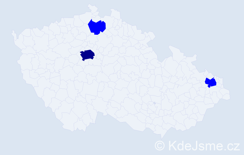 Příjmení: 'Viest', počet výskytů 4 v celé ČR