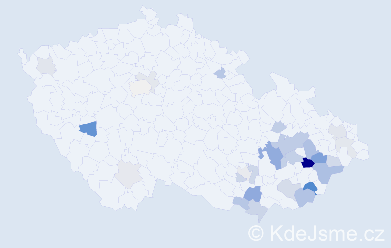 Příjmení: 'Idesová', počet výskytů 65 v celé ČR