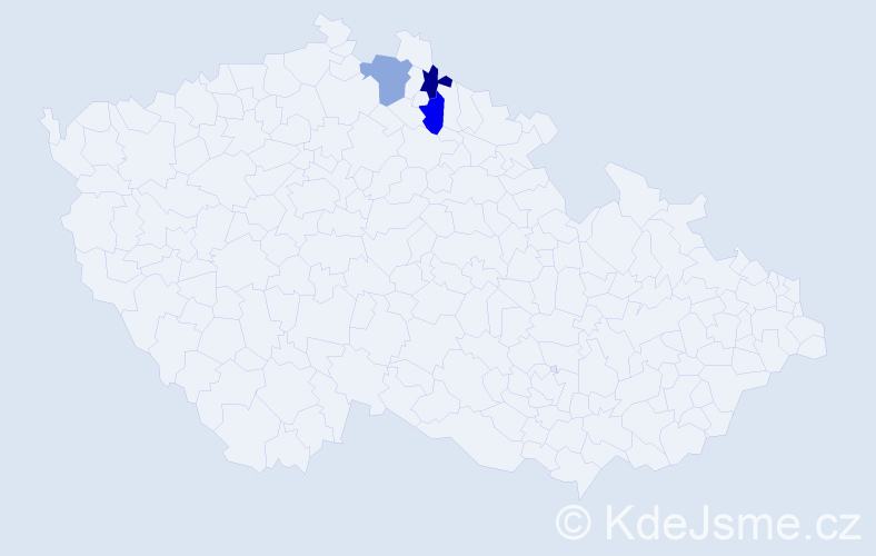 Příjmení: 'Fabianowski', počet výskytů 3 v celé ČR
