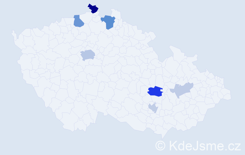 Příjmení: 'Schultz', počet výskytů 23 v celé ČR