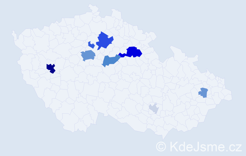 Příjmení: 'Pipash', počet výskytů 34 v celé ČR